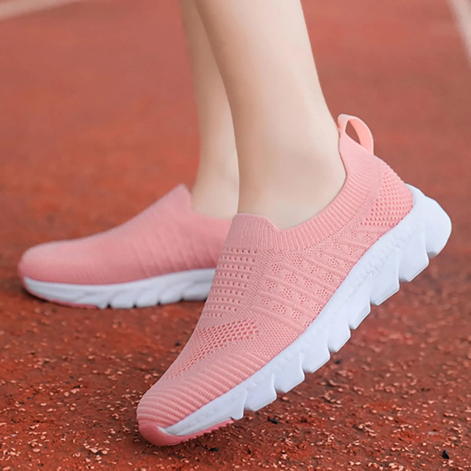 Women's Slip On Sneakers Lightweight Breathable Running Shoes for Men Dressy Casual Shoes Slip On Shoes Sneakers Tennis Shoe Loafers Dress Shoe