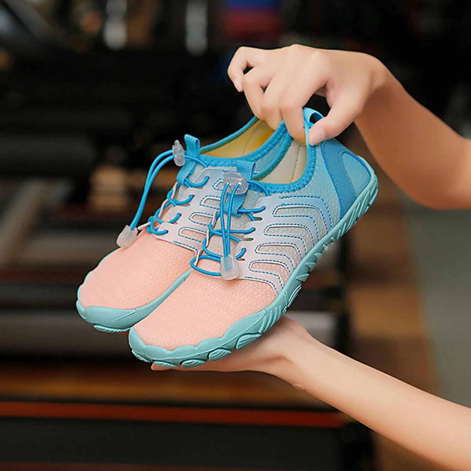 Women's Trail Running Barefoot Shoes Breathable Non-Slip Athletic Footwear Wide Toe Minimalist Sneakers Quick Drying Water Shoes Pro Healthy Hiking Footwear Beach Swim Surfing Diving Boating Shoe
