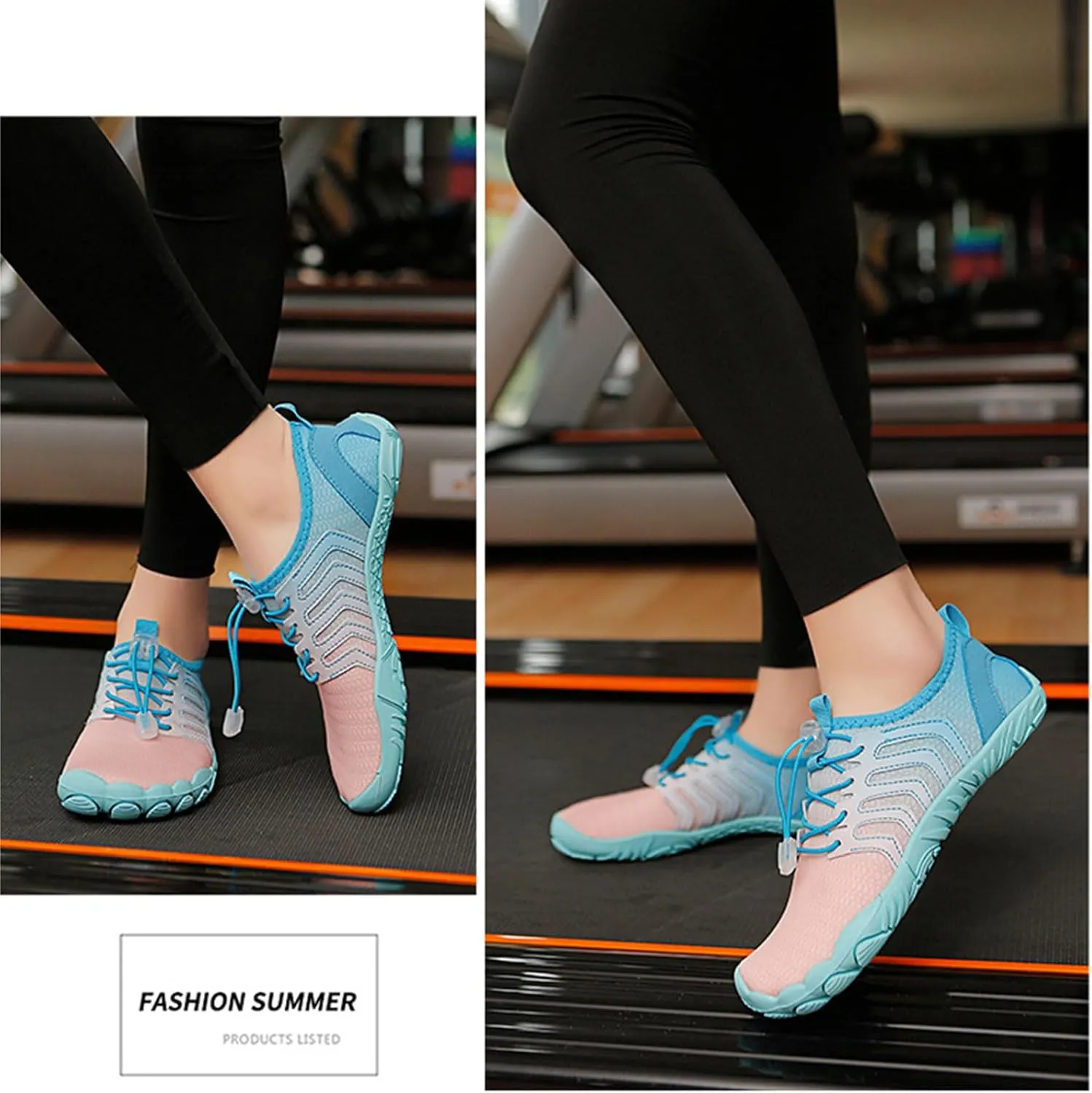 Women's Trail Running Barefoot Shoes Breathable Non-Slip Athletic Footwear Wide Toe Minimalist Sneakers Quick Drying Water Shoes Pro Healthy Hiking Footwear Beach Swim Surfing Diving Boating Shoe