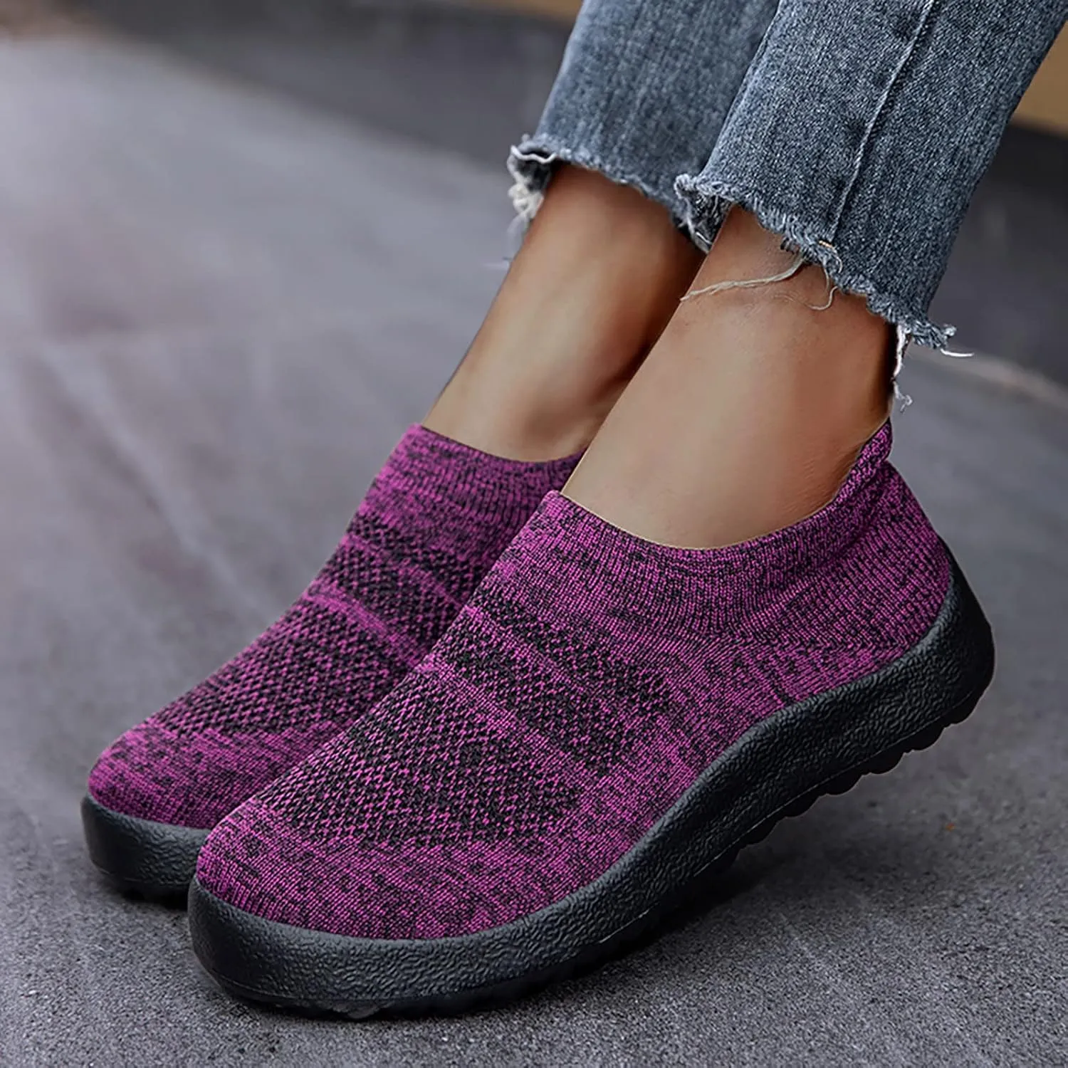 Womens Trail Running Shoes Zapatos para Mujer Comodos De Fiesta Black Shoes Women Sneakers Casual Sneakers for Women Trendy Platform Women's Everyday Slip On Shoes with Arch Support