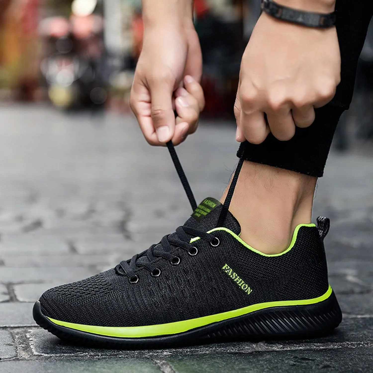 ZSpzx Running Shoes Walking Sneakers Air Cushioned Low Top Mesh Flat Breathable Walking Lightweight Sneaker Comfortable Arch Support Elastic Athletic Shoe for Gym Travel Outdoor Indoor