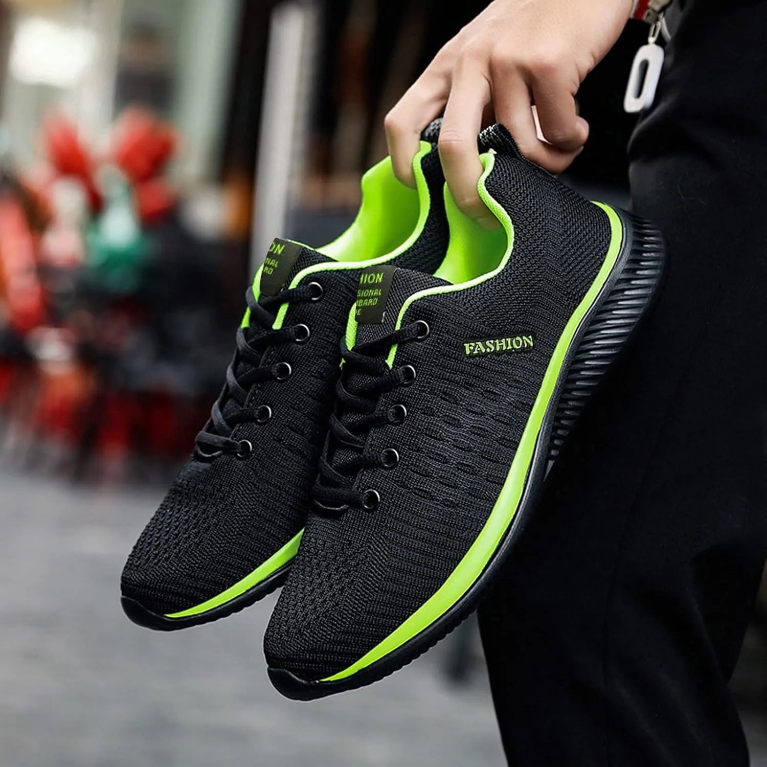 ZSpzx Running Shoes Walking Sneakers Air Cushioned Low Top Mesh Flat Breathable Walking Lightweight Sneaker Comfortable Arch Support Elastic Athletic Shoe for Gym Travel Outdoor Indoor
